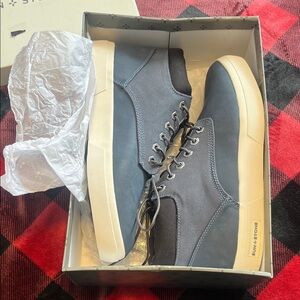 Sun + Stone Men's Navy High-Top Sneakers